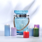 spray colored candle holder